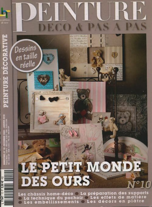 Livrenpoche : Peinture Déco & pas à pas n°10 : Le petit monde des ours - Collectif - Livre