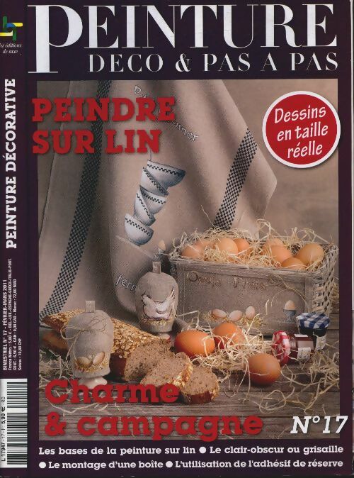 Livrenpoche : Peinture Déco & pas à pas n°17 : Peindre sur lin - Collectif - Livre