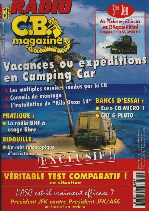 Livrenpoche : Radio CB Magazine n°172 : Vacances ou expéditions en camping-car - Collectif - Livre
