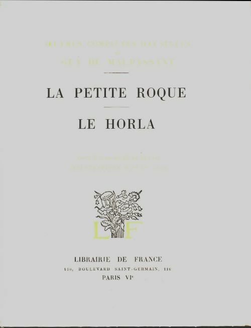 Livrenpoche : Le petite roque / Le horla - Guy De Maupassant - Livre