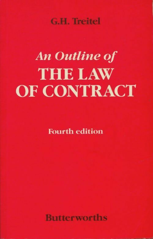 Livrenpoche : An outline of the law of contract - G. H. Treitel - Livre