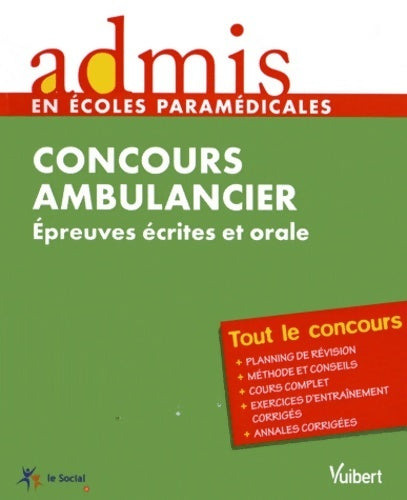 Livrenpoche : Concours ambulancier : épreuves écrites et orale - Marion Gauthier - Livre