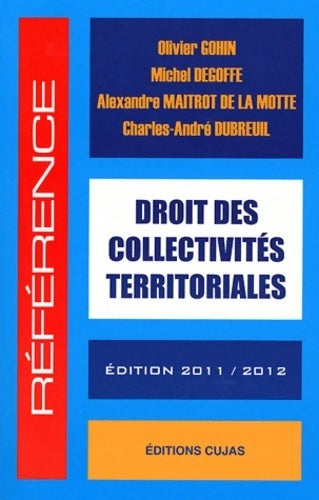 Livrenpoche : Droit des collectivités territoriales - Olivier Gohin - Livre