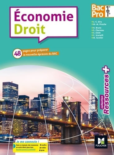 Livrenpoche : Ressources plus - economie-droit 1re/tle bac pro - Éd. 2017 - manuel élève - Jean-Charles Diry - Livre