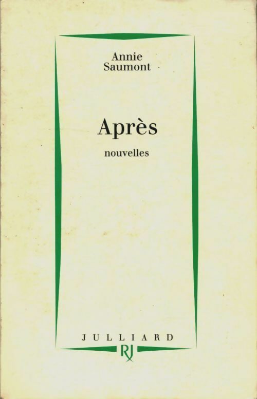 Livrenpoche : Après - Annie Saumont - Livre