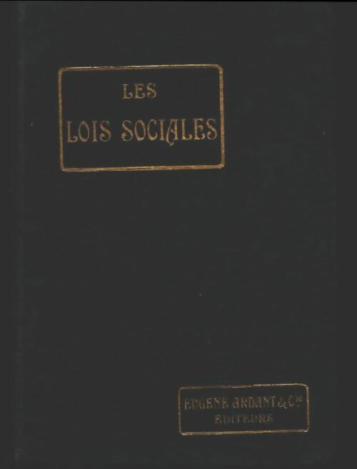 Livrenpoche : Les lois sociales - Collectif - Livre