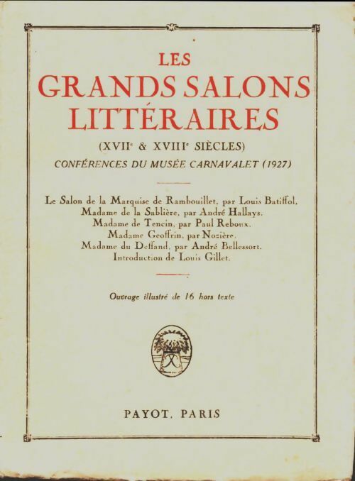 Livrenpoche : Les grands salons littéraires - Collectif - Livre