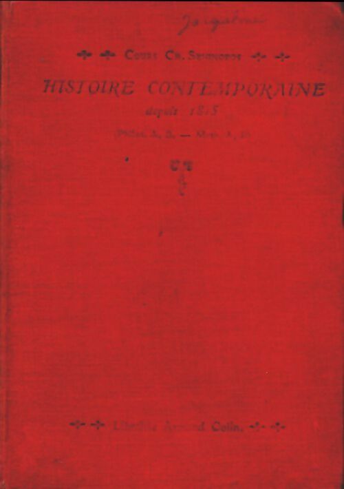 Livrenpoche : Histoire contemporaine depuis 1815 - C. Seignobos - Livre