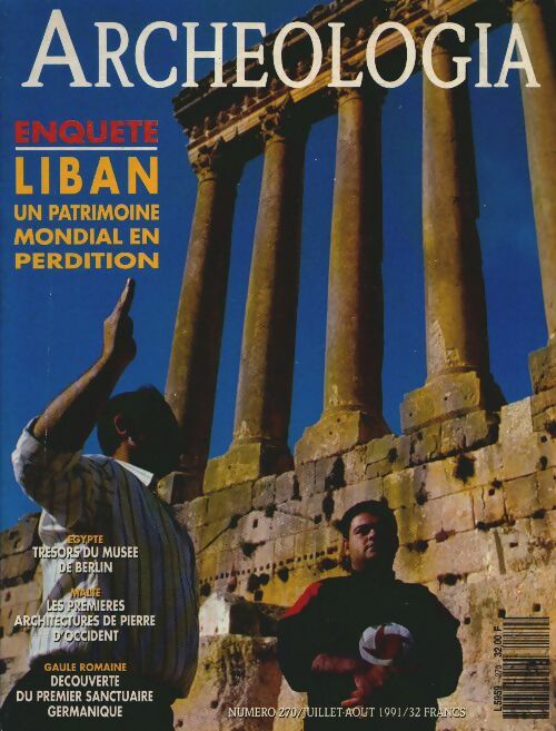 Livrenpoche : Archéologia n°270 : Liban un patrimoine mondial en perdition - Collectif - Livre