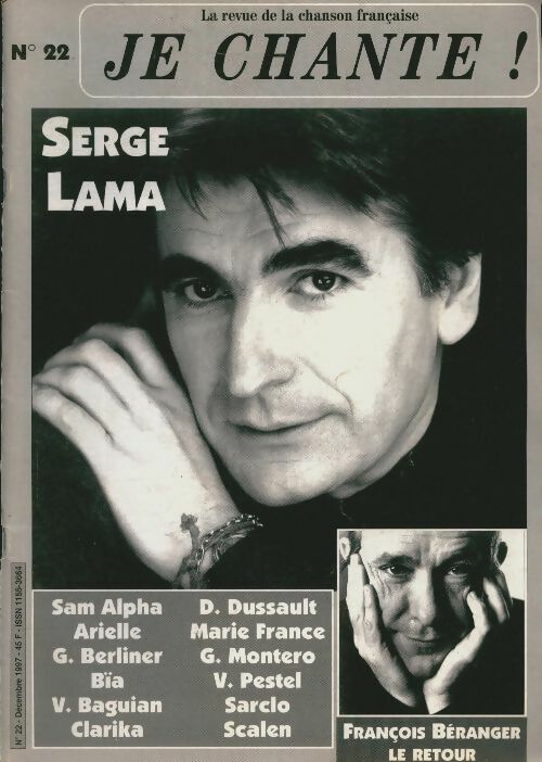 Livrenpoche : Je chante ! n°22 : Serge Lama - Collectif - Livre