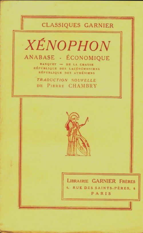 Anabase / Economique - Xénophon - Livre