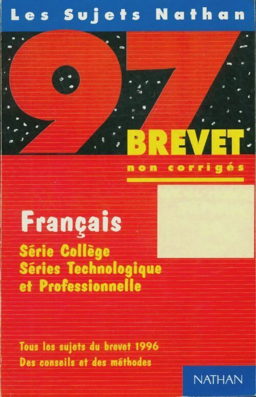 Livrenpoche : Français: série collège séries technologique et professionnelle - Collectif - Livre