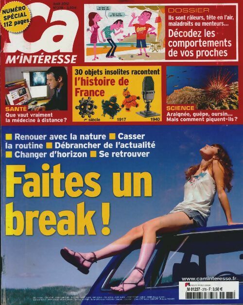 Livrenpoche : Ca m'intéresse n°378 : Faites un break ! - Collectif - Livre