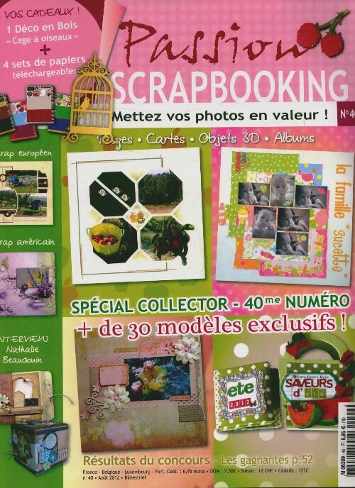 Livrenpoche : Passion scrapbooking n°40 : Spécial collector - Collectif - Livre