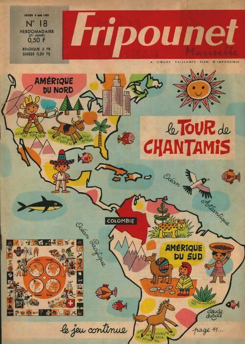 Livrenpoche : Fripounet 27e année n°18 : Le tour de Chantamis - Collectif - Livre
