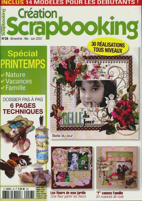 Livrenpoche : Création scrapbooking n°28 : Spécial printemps - Collectif - Livre