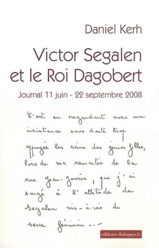 Livrenpoche : Victor segalen et le roi dagobert - Collectif - Livre