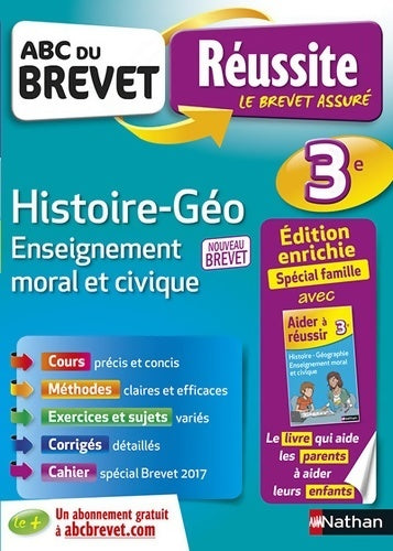 Livrenpoche : Abc du brevet réussite parent histoire-géographie emc 3e - Grégoire pralon - Livre