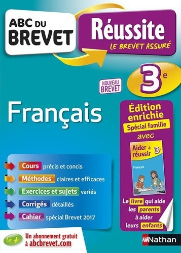 Livrenpoche : Abc du brevet réussite parent français 3e - Cécile De Cazanove - Livre