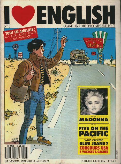 I love English n°6 : Madonna - Collectif -  I love English - Livre