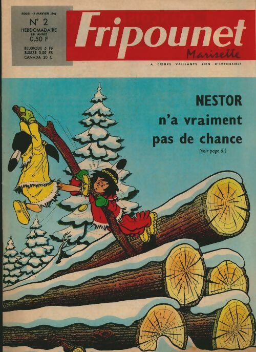 Livrenpoche : Fripounet n°2 (28e année) : Nestor n'a vraiment pas de chance - Collectif - Livre