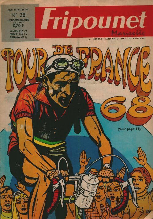 Livrenpoche : Fripounet 28e année n°28 : Tour de France 68 - Collectif - Livre