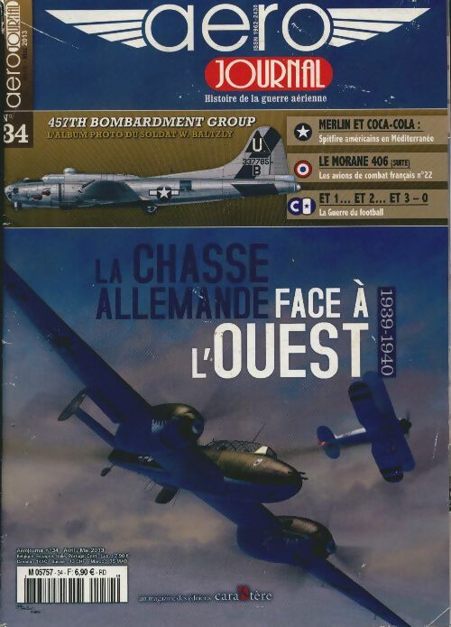 Livrenpoche : Aérojournal n°34 : La chasse allemande face à l'Ouest - Collectif - Livre