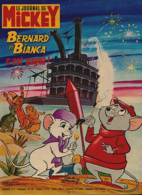 Livrenpoche : Le journal de Mickey n°1329 : Bernard et Bianca - Collectif - Livre