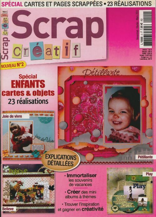 Livrenpoche : Scrap créatif n°2 : Spécial enfants - Collectif - Livre