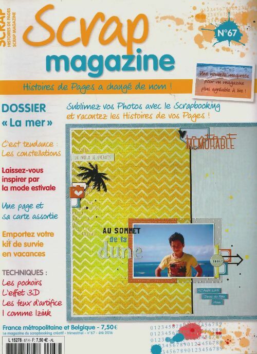 Livrenpoche : Scrap Magazine n°67 : Dossier "La mer" - Collectif - Livre