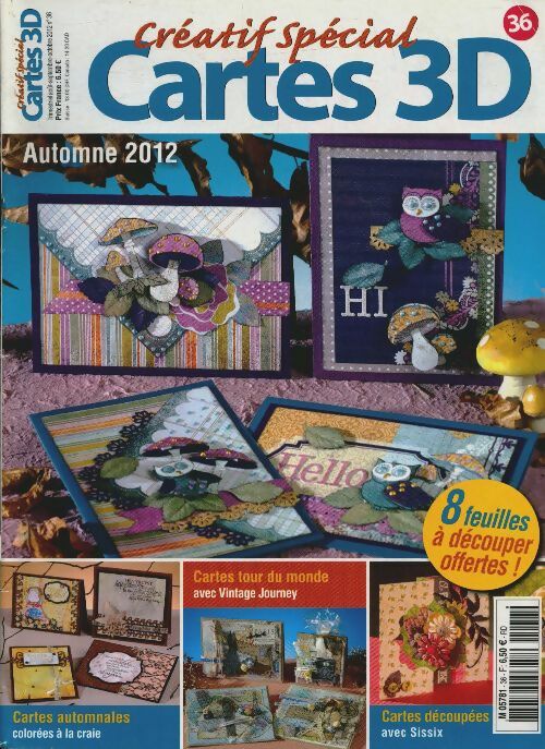 Livrenpoche : Créatif Spécial Cartes 3D n°36 : Automne 2012 - Collectif - Livre