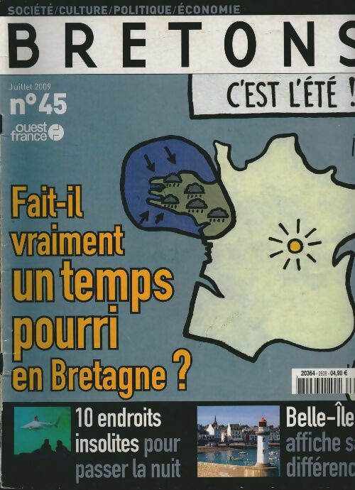 Livrenpoche : Bretons n°45 : Fait-il vraiment un temps pourri en Bretagne ? - Collectif - Livre