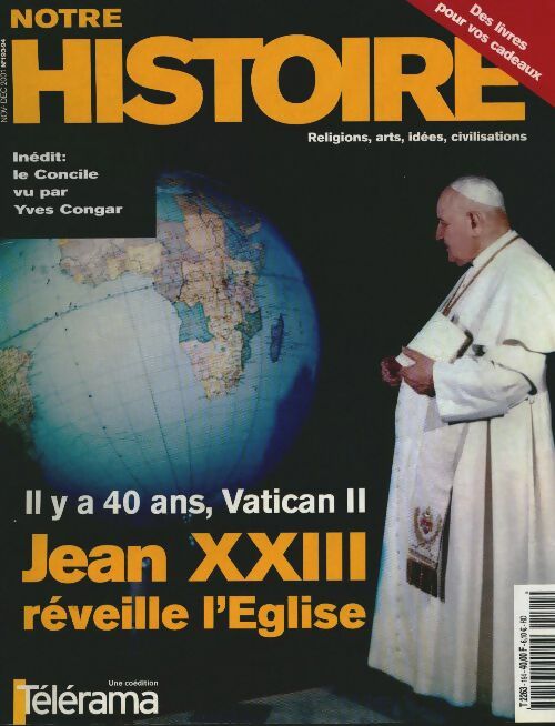 Livrenpoche : Notre histoire n°193-194 : Jean XXIII réveille l'Eglise - Collectif - Livre