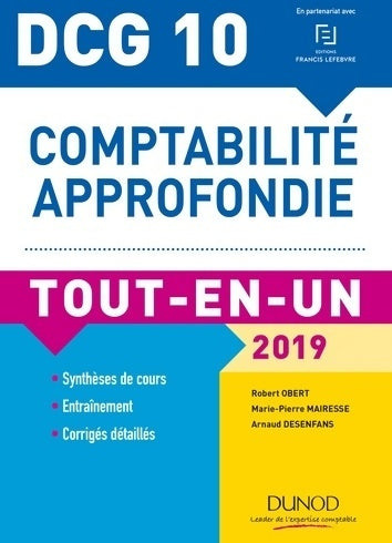 Livrenpoche : DCG 10 - comptabilité approfondie - 2019 - tout-en-un : Tout-en-un (2019) - Robert Obert - Livre