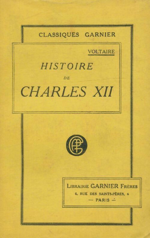 Livrenpoche : Histoire de Charles XII - Voltaire - Livre