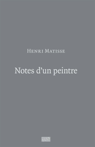Livrenpoche : Notes d'un peintre - Henri Matisse - Livre