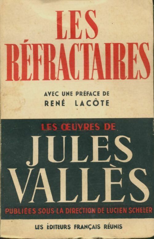 Les réfractaires - Jules Vallès -  EFR de Poche - Livre