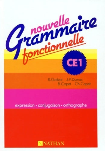 Livrenpoche : Nouvelle grammaire fonctionnelle CE1 élève - Galizot - Livre