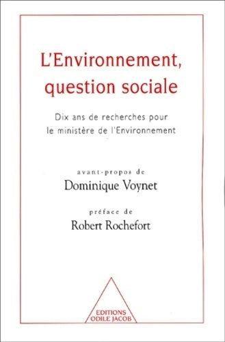 Livrenpoche : L'environnement question sociale - Collectif - Livre