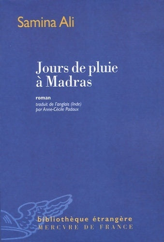 Livrenpoche : Jours de pluie à Madras - Samina Ali - Livre