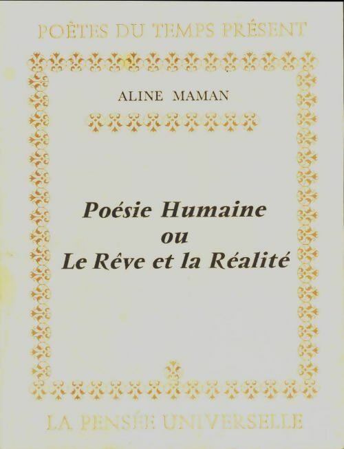 Livrenpoche : Poésie humaine ou le rêve et la réalité - Aline Maman - Livre