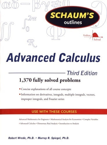 Livrenpoche : Schaum's outline of advanced calculus third edition - Robert C. Wrede - Livre