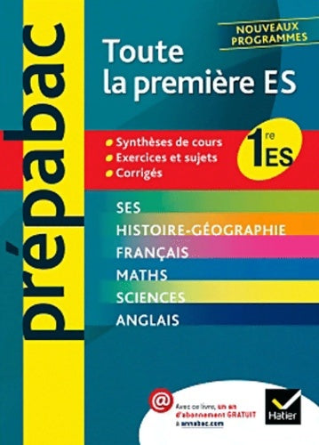 Livrenpoche : Toutes les matières 1ère ES - Jean-Claude Drouin - Livre