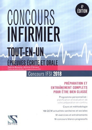 Livrenpoche : Concours infirmier 2018 - tout-en-un : Préparation et entraînement complets - Sabine Bonamy - Livre