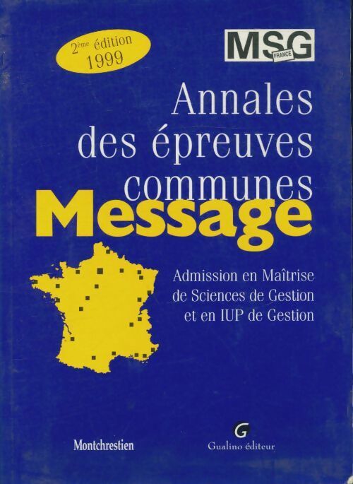 Livrenpoche : Annales des épreuves communes: Message - Collectif - Livre