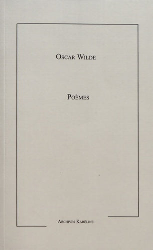 Livrenpoche : poèmes - Oscar Wilde - Livre