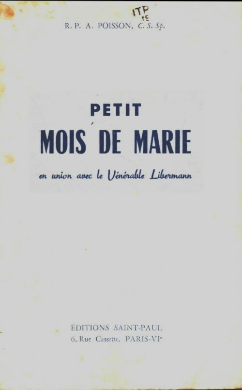 Livrenpoche : Petit mois de Marie - R.P.A Poisson - Livre