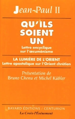 Livrenpoche : Qu'ils soient un - Jean-Paul II - Livre
