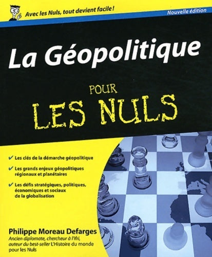 Livrenpoche : La géopolitique pour les nuls 2ed - Moreau Defarges Philippe - Livre