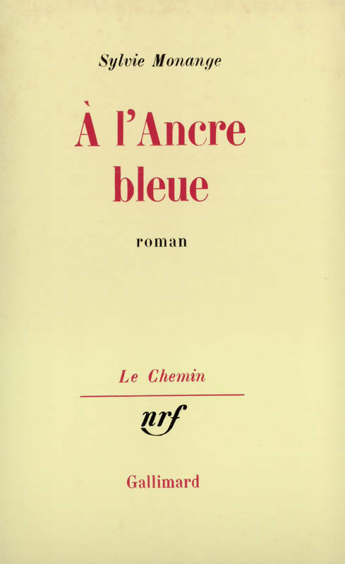 Livrenpoche : À l'ancre bleue - Sylvie Monange - Livre